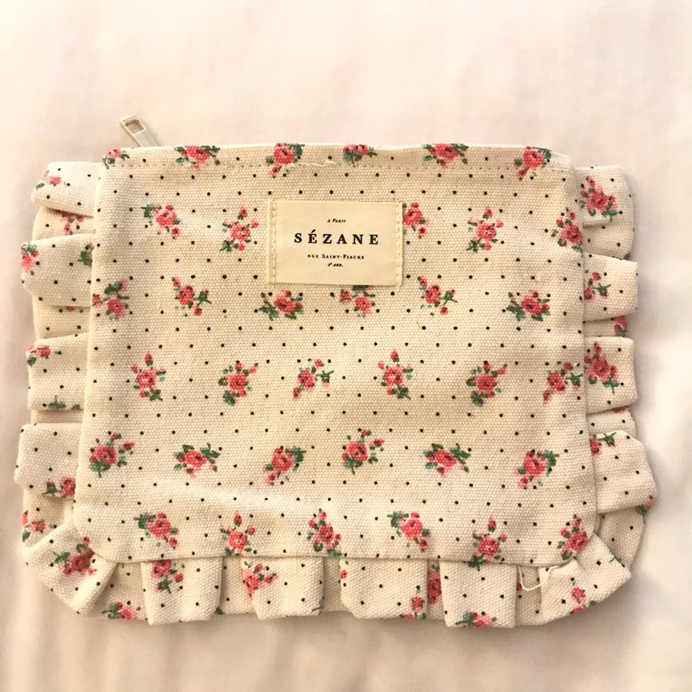 Seane floral canvas pouch